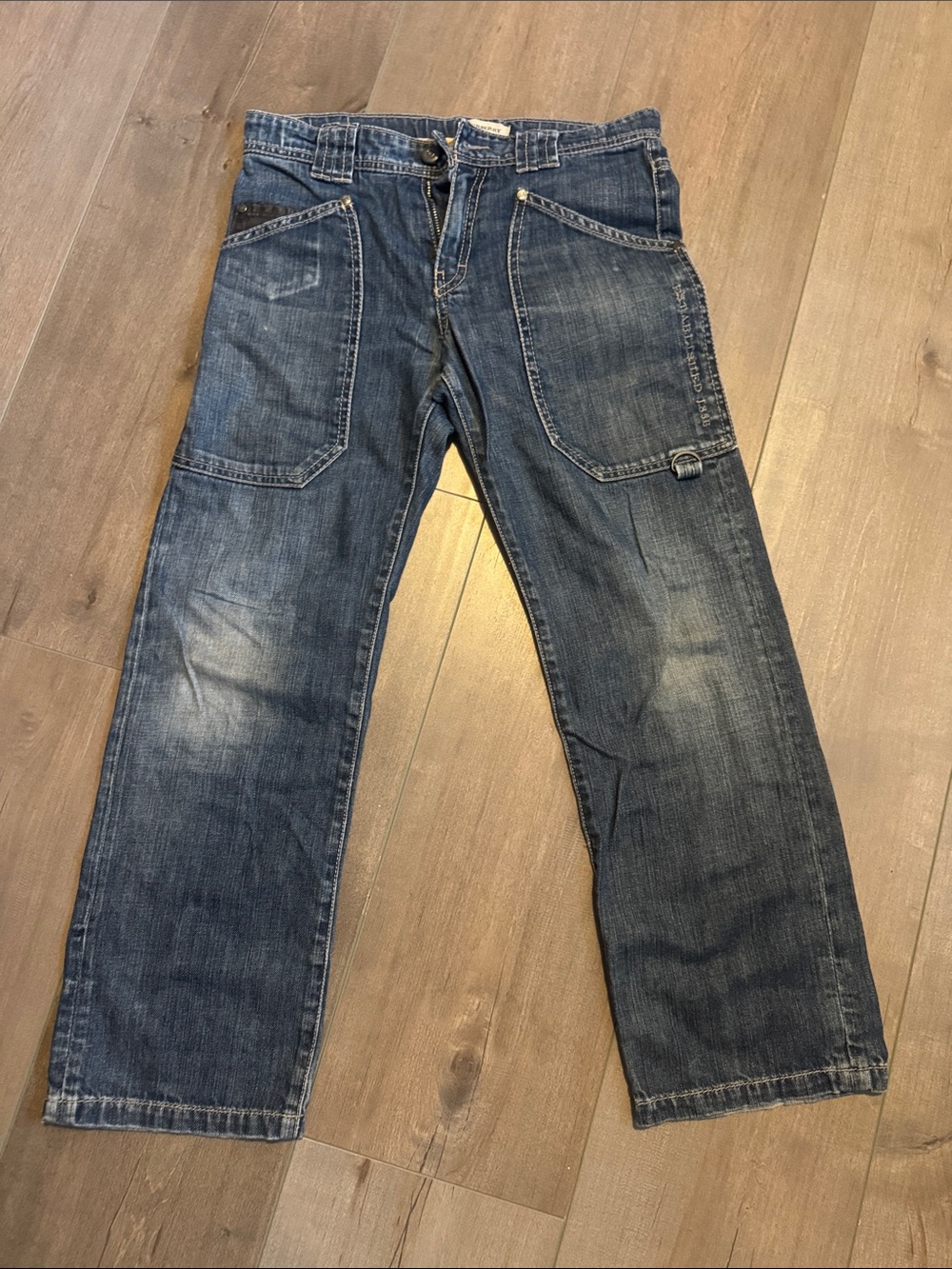 Burberry Boys Blue Denim Carpenter Jeans